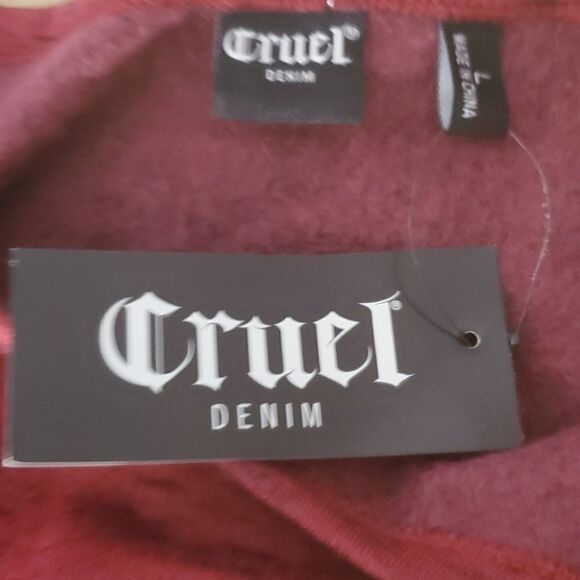 'Cruel Denim' Women's L/S Pullover Sweatshirt -NWT - Picture 7 of 7